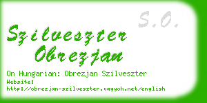 szilveszter obrezjan business card